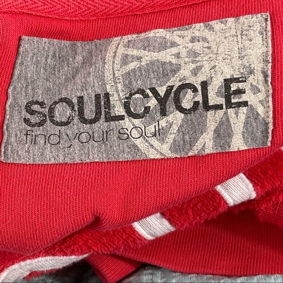 Soul Cycle Red Terrycloth Long Sleeve Asymmetrical Front Zipper Sweatshirt - XS - Picture 7 of 10